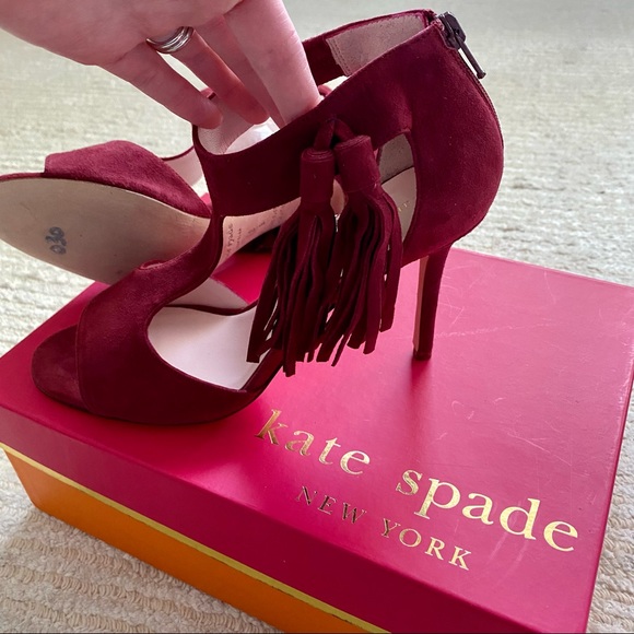 NWT Kate Spade Inga suede heels - Picture 4 of 15